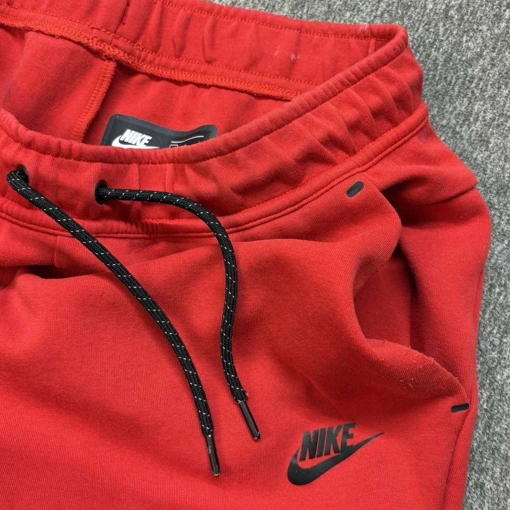 Nike Tech Fleece Jogger Red Sweatpants Mens Medium Performance CU4495